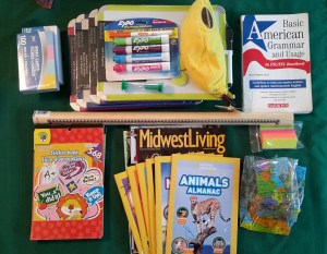 Packing - school supplies