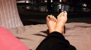 Most evenings I decided to stay in at the hotel and relax. I figure that there will be plenty of time to explore Indonesia when I don't have access to nice amenities such as this lounging pod by the pool.