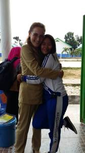 This is Rinta, one of my good-vibe-people. I met her and the rest of her class while walking to the canteen last week. She is in grade 12, so this is her senior year. 