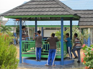 Students filming "Showing Care/Expressing Sympathy" videos on their cell phones. If we get photo club going I hope to get cameras for students to use for the club and for class projects like this. They were so creative and most of them were pretty funny too. 