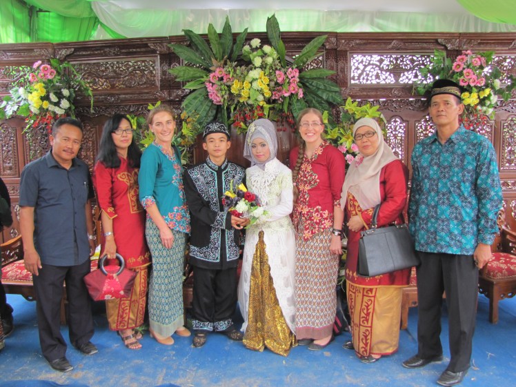 Requisite group photo with the bride and groom at wedding #2 of the day.