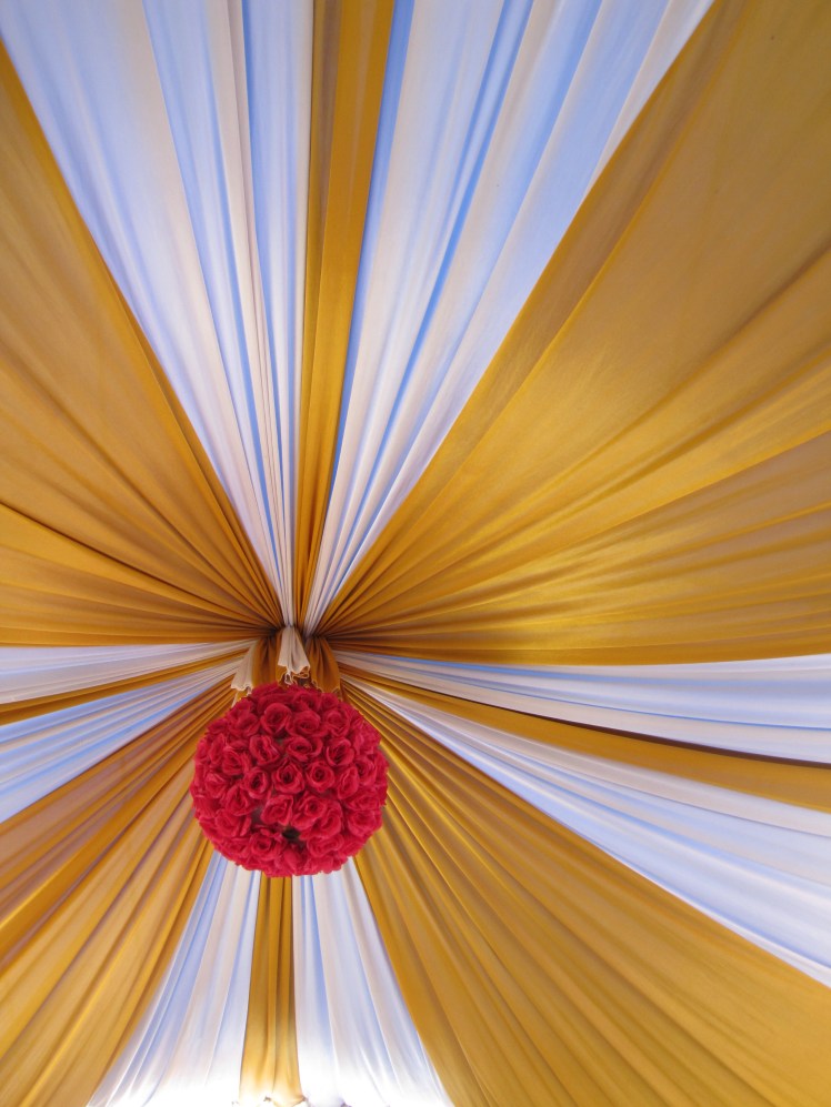 The inside of the tents at wedding #3 were especially nicely decorated.
