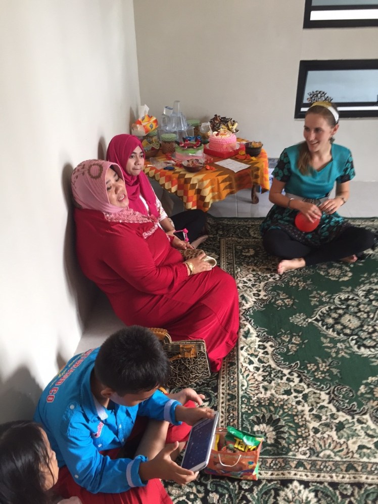 My neighbors were among the first to arrive. Inviting everyone was like a party in and of itself since I hand-delivered every invitation and did a lot of general visiting along the way.