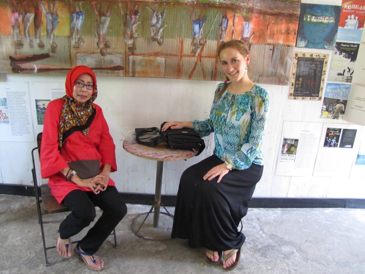 Me and Ibu Evi grab another photo op.