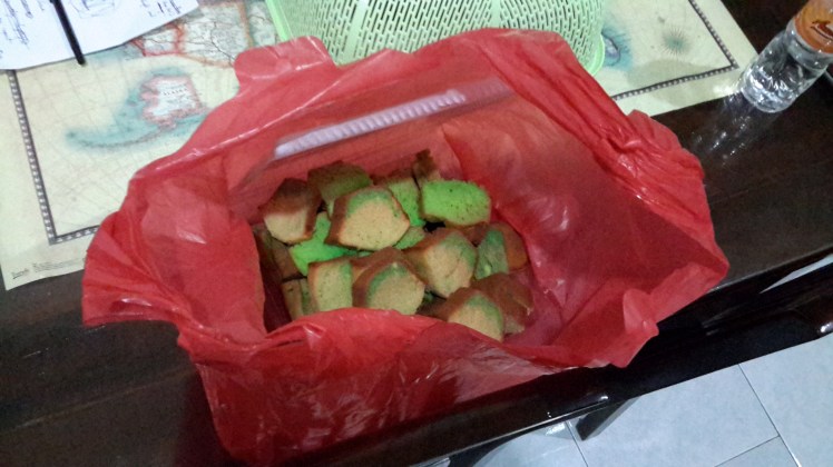 Homemade cake that the mother of one of our children brought over. It was still hot from the oven. 