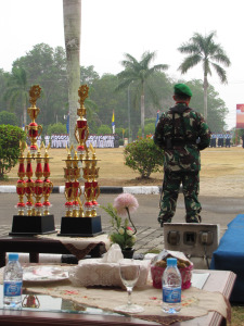 Hari Tentara Nasional Indonesia celebrations underway.