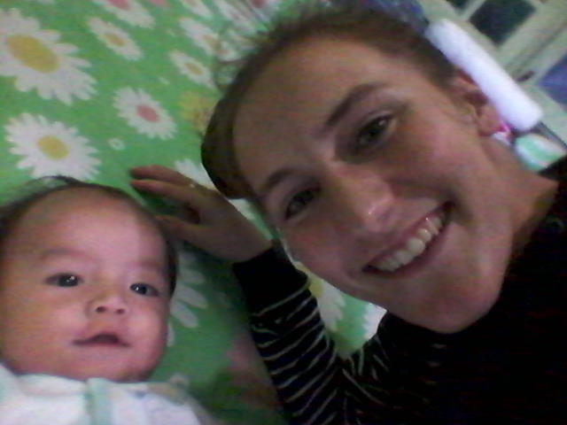 Gibran! I don't know if I've ever met a baby who gets more attention than this little buddy. He was born in mid-September and he's already able to turn over and hold his own head up, baby milestones that I didn't know about before.