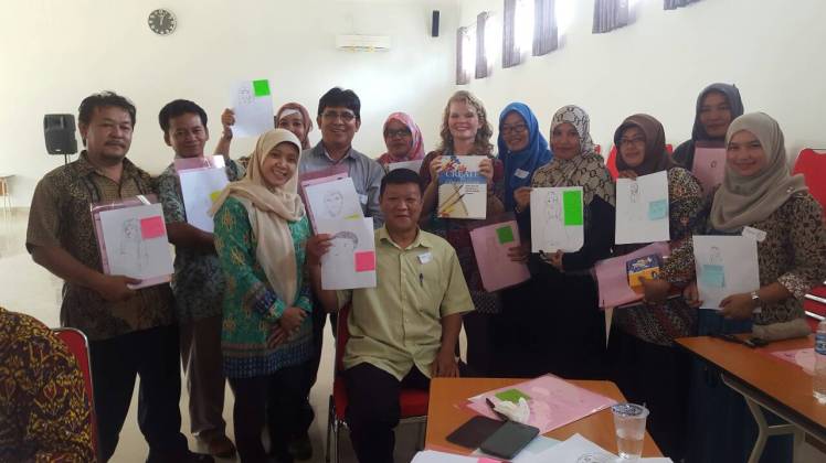 The creative juices were flowing during a drawing exercise Alicia ran during her mini-session.