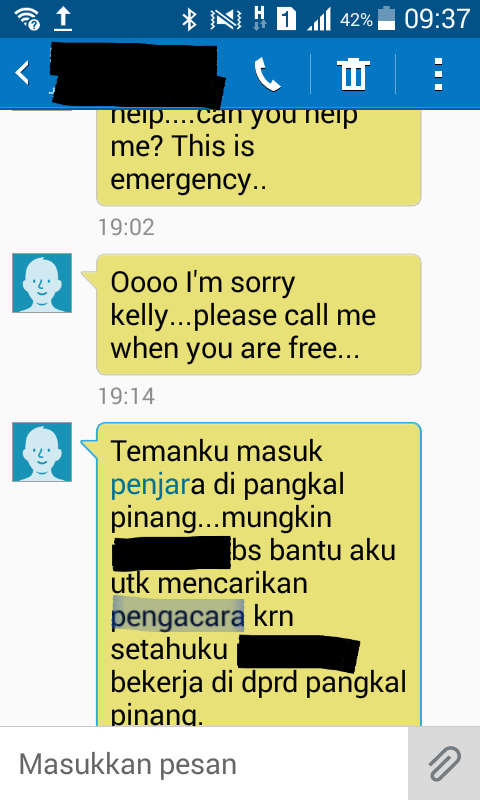 Names are blacked out for privacy reasons.