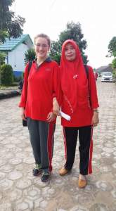 Ma'am Isnaini and I: always matching and always joking around. I couldn't have asked for a better partner this year.