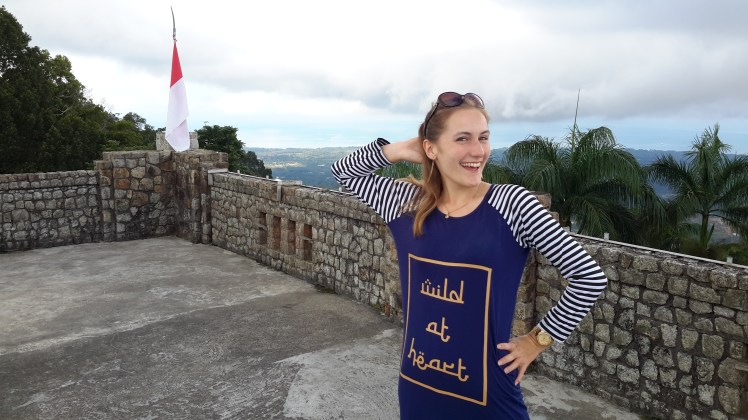 The view from the top of Soekarno's estate at the top of Mount Menumbing. Beautiful, right? ;)