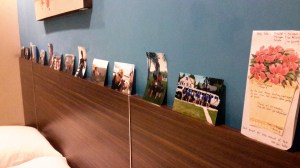 I even put up pictures to feel more at home.