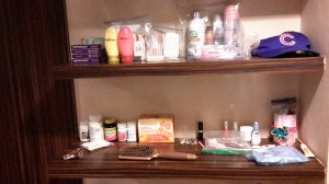 I've completely moved into my hotel room, unpacking all my clothes and toiletries. After all, we'll be here for two weeks. 